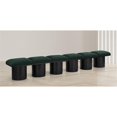 thumbnail image 2 of Meridian Furniture Pavilion Green Boucle Fabric Bench, 2 of 16