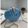 thumbnail image 2 of YOUI-GIFTS Women Fashion Seashell Crossbody Shoulder Bag Chain Strap Handbags Acrylic/Synthetic PU leater Evening Clutch Purse, 2 of 2