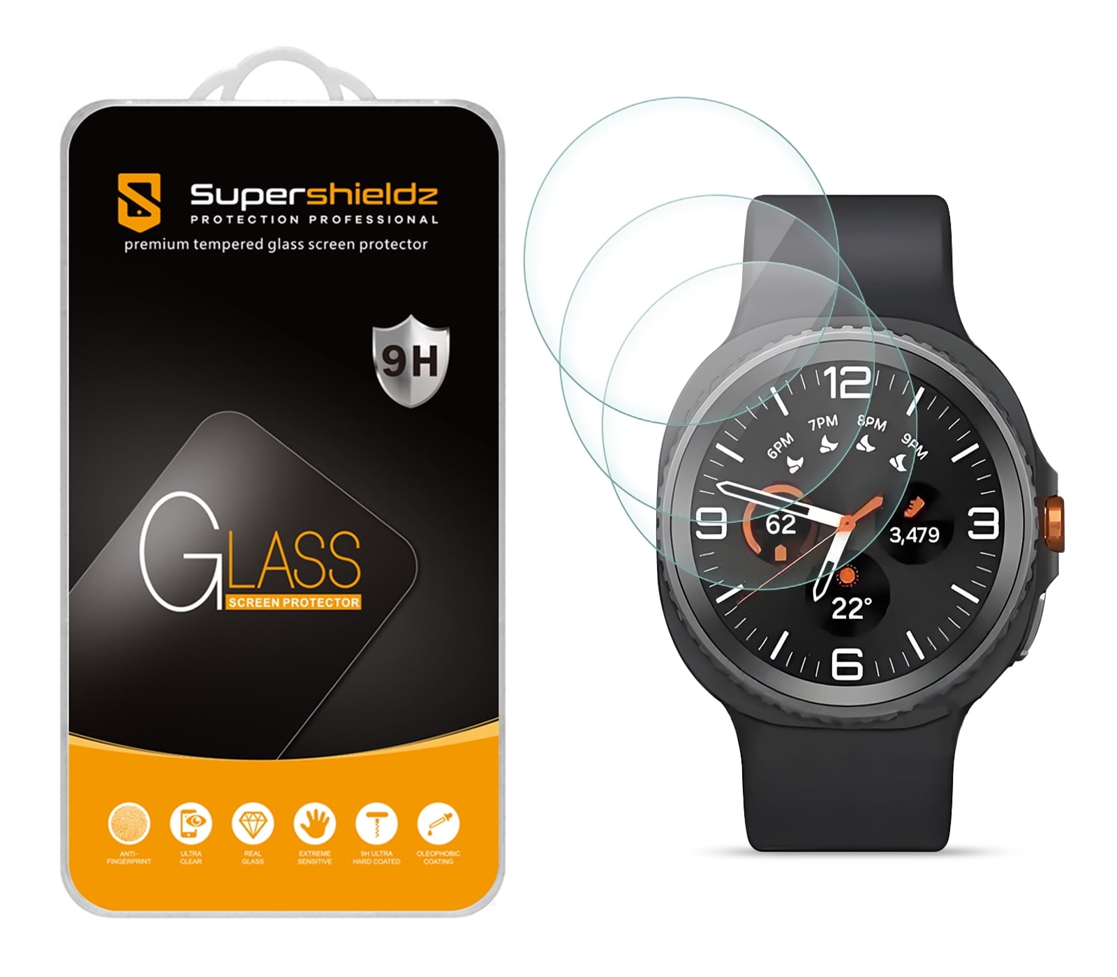 Tempered Glass Samsung Galaxy Watch 46mm Amazon Ivoler Pack