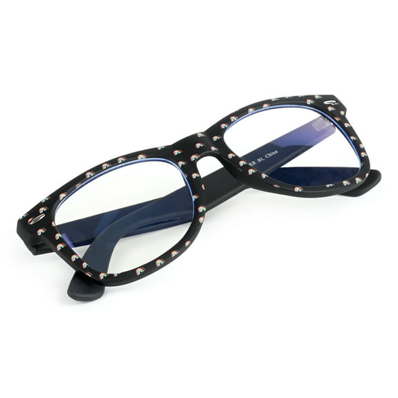 Claires Blue Light Rainbow Computer Glasses