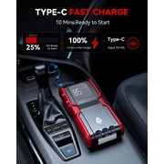 Audew Jump Starter, Car Auto Battery Jump Starter Portable 2000A Charger 20000mAh, Black