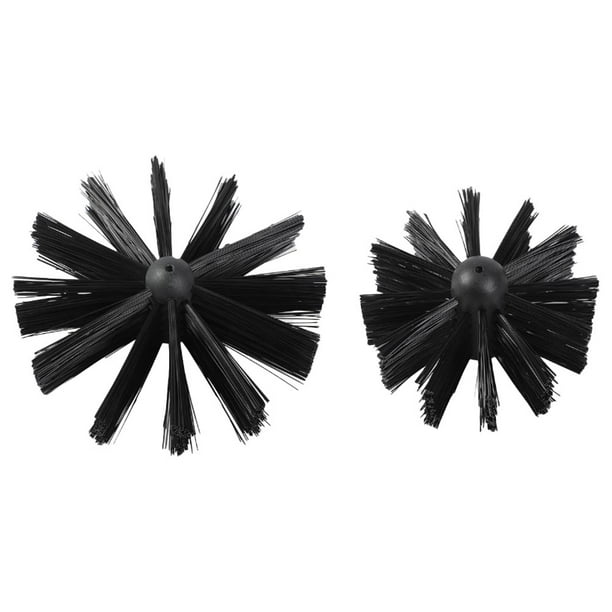 2 uds cepillos de limpieza de chimeneas práctico secador cepillos de ventilación cepillos de limpieza de chimeneas de cocina