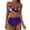 Dark Blue, variant on Thong Bikini Sets for Women - Brazilian Micro String Bikinis Sexy Two Piece Swimsuit Triangle Top Halter Bathing Suits(Coffee,M)