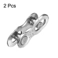 thumbnail image 3 of Uxcell 2pcs Bicycle Missing Link 12 Speed Reusable Steel Bike Chain Link Silver, 3 of 7