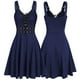 thumbnail image 1 of ICHUANYI Clearance Women Plus Size Cool Solid Bandage Irregular Hem Sleeveless Camisole Mini Dress(Dark Blue, XL) ICHUANYI WER2023080900820, 1 of 5