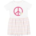 thumbnail image 3 of Inktastic Peace Sign Cute Daisy Flowers Girls Toddler Dress, 3 of 5