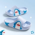 thumbnail image 6 of Rotm Slides for Kids Toddler Slides Slipper Unisex Child Boys Girls Slide Sandals for Kids Flip Flops Compfy Shower Slippers Beach Garden Shoes Blue,11.5, 6 of 7
