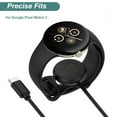 thumbnail image 3 of Tianle Charger Cable Compatible with Google Pixel Watch 2, Magnetic Charging Cable Cord Compatible with Pixel Watch 2 Smartwatch (2 Pack, Black), 3 of 6
