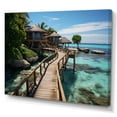 thumbnail image 2 of Designart "Maldivian Beaches I" Nautical & Beach Canvas Print, 2 of 5