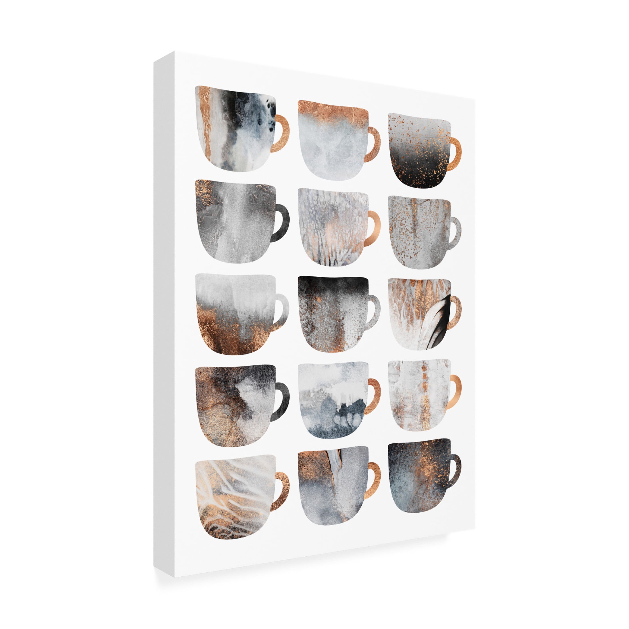 Trademark Fine Art Elisabeth Fredriksson Dreamy Coffee Cups Canvas Wall Art