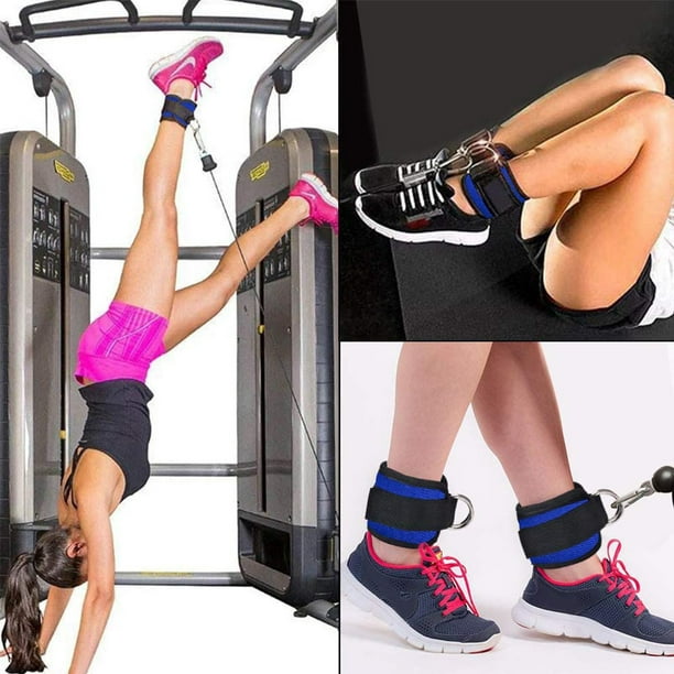 Ankle Strap for Cable Machine Attachments - Gym Ankle Cuff for Kickbacks,  Glute Workouts, Leg Extensions, Curls, Booty Hip Abductors Exercise for Men