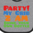 thumbnail image 4 of Inktastic Party at My Crib Boys or Girls Baby Bib, 4 of 4
