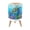 Color 2, variant on Small Trash Can with Lid Tropical Beach Sunset Inspirational Signpost Palm Trees Coastal 1.8 Gallon Dog Proof Trash Can Round Garbage Can Waste Bin Wastebasket for Bathroom Bedroom Living Room