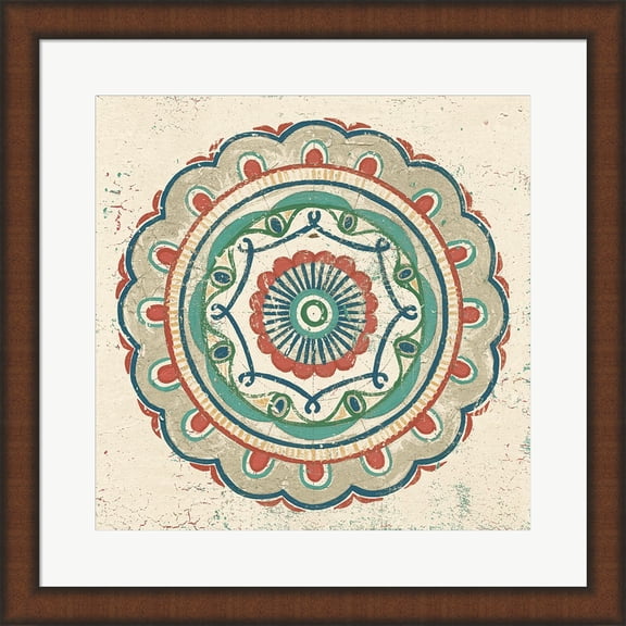Great Art Now Lakai Circle III Neutral by Kathrine Lovell Framed Wall Art 20"W x 20"H