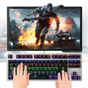 Long Life USB Interface Wired Luminescent 6 Color LED Backlight Multimedia Mechanical Game Keyboard For Gaming Office