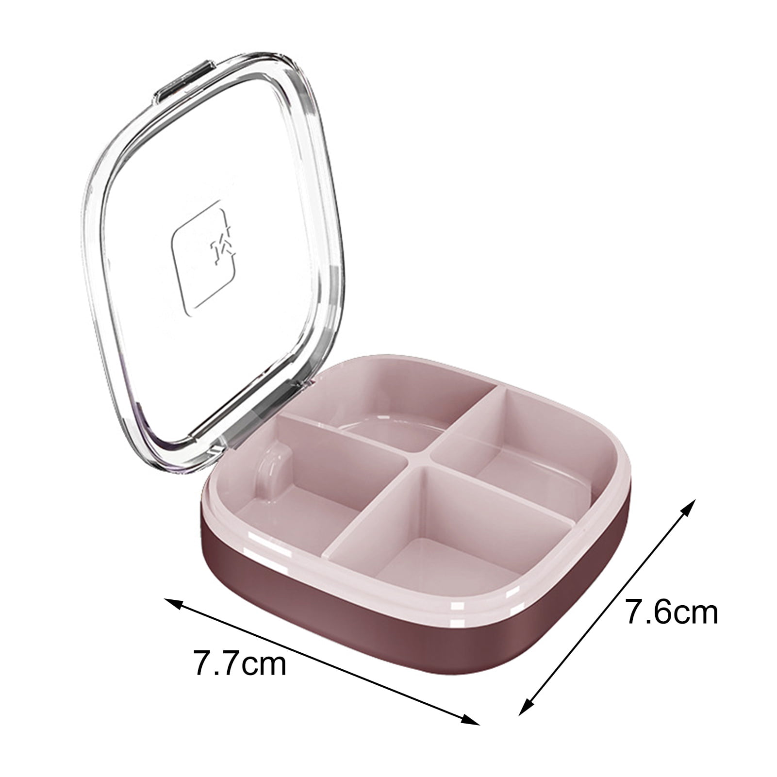 6 Grids Organizer Container for Tablets Travel Pill Box Sealing