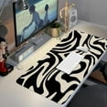 thumbnail image 3 of Black Topographic XXL Desk Mat AntiSlip Big Mousepad with Stitched Edges, Keyboard Pad Mouse Mat for Computer, Cute Desk Pad for Desktop Decor, Ideal for Office Use, 3 of 6