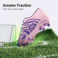 thumbnail image 3 of BURUDANI Kids Boys & Girls Lightweight Soccer Shoes Sport Outdoor Soccer Cleats, 3 of 6