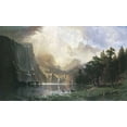 thumbnail image 2 of Bierstadt, Albert 18x12 Black Ornate Wood Framed with Double Matting Museum Art Print Titled - Sierra Nevada In California, 2 of 4