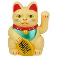 thumbnail image 1 of Figuras solares de gato de la fortuna, decoración de señales de dinero para decoración del hogar, oficina y coche, 1 of 8