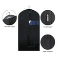 thumbnail image 3 of Coat Suit Dress Black Grey Clothing Cover PEVA Hanging Storage Bag Closet Organizer Clothes Dust Bag Garment Bag GREY-60X120CM, 3 of 8