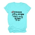 thumbnail image 1 of Camiseta de mujer Camisetas divertidas y lindas de manga corta Camiseta con estampado divertido Camiseta con estampado de letras Tops Blusa Regalo para mujeres OAVQHLG3B Store lin121212, 1 of 4