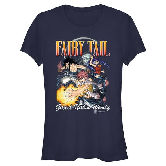 Juniors Fairy Tail Natsu and Friends T Shirt