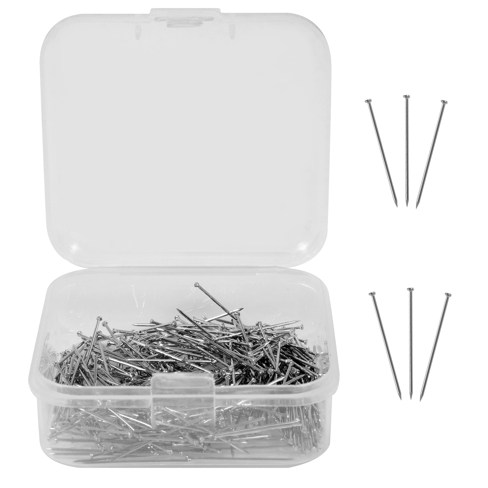 (6 pack) Hello Hobby Applique Size 12 Pins, Nickel-Plated Steel (350 Count)