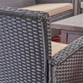 thumbnail image 4 of Noble House St. Lucia Outdoor 4 Seater Chat Set w/ Fire PitGray, 4 of 12