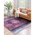 thumbnail image 3 of Rugs.com Francesca Collection Washable Rug – 8 Ft Square Antique Rose Flatweave Rug Perfect For Living Rooms, Kitchens, Entryways, 3 of 8