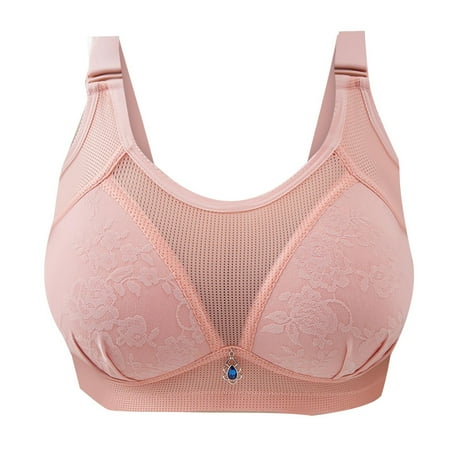 

Honeeladyy Clearance under 5$ Woman s Solid Color Comfortable Hollow Out Perspective Bra Underwear No Rims