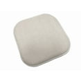 thumbnail image 2 of Marina Decoration Premium Thick Comfortable Cushion Memory Foam Chair Pads Honeycomb Pattern Nonslip Rubber Back Seat Topper Rounded Square 16 x 16 Seats Cover for Kitchen Chairs, 4 Pack Beige Linen, 2 of 6