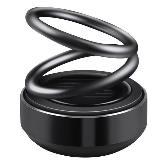 Adorno Perfume para Automóvil Con Aromaterapia Creativa Suspendida Doble Anillo Con Solar (negro) El Modelo Clásico Aleación Completa en Viene Con 1 Núcleo Aromaterapia