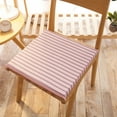 thumbnail image 2 of Zenghuiiii Stripe Wool Fabric Chair Cushions 40*40cm Polyester Fiber (polyester) Chair Cushion Solid Wood Chair Cushion Simple Home Dining Chair Cushion Chair Cushion Cushy Seat Cushion, 2 of 8