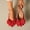 #245-Red, variant on Women's Fashion Casual Sandals – Breathable Bow Pointed-Toe Slip-On with Soft Flat Sole Versatile Plus Size Summer Footwear
