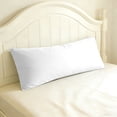 thumbnail image 5 of Soft Brushed Microfiber Body Pillowcase, White 2-Piece, 20x54 Inch, Envelope Closure, 5 of 7