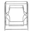 thumbnail image 1 of Pemberly Row Base de Table à Manger Carrée en Acier Inoxydable Argenté, 1 of 2