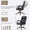 thumbnail image 4 of BestMassage Gaming Chair, Adjustable, Brown, 4 of 7