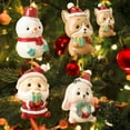 thumbnail image 4 of Christmas Tree Pendant Cute Animal Elephant Design Vibrant Colors Long-lasting Acrylic Hanging Decoration, 4 of 10