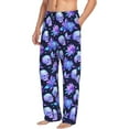 thumbnail image 2 of Daiia flower starry sky Skull Men's Sleep Pant with Pockets and Drawstring,Pajama Pants-XX-Large, 2 of 9