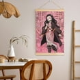 thumbnail image 5 of Kamado Nezuko Wooden Shaft Hanging Poster Home Decor Poster Wall Art Painting For Living Room Bedroom 12"X18", 5 of 7