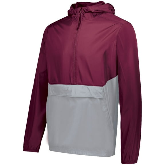 Holloway Sportswear 2XL Pack Pullover Maroon/Athletic Grey 229534