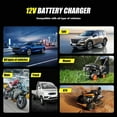 thumbnail image 3 of 12V6A Car Battery Charger Fast Charge Repair Desulfator Pulse Full Intelligent Charger for Auto Motorcycle US Plug, 3 of 6