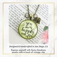 thumbnail image 4 of You are Happily Ever After Gutsy Goodness Bronze Necklace Female Adult Metal Jewelry, 4 of 8