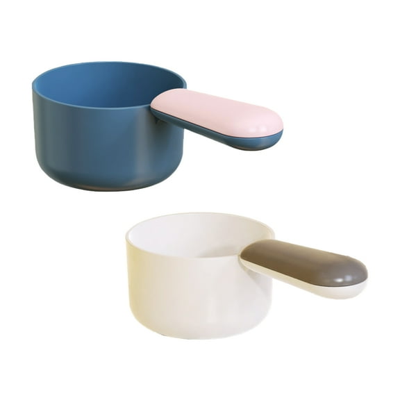 Home Cat Food Scoops Shovel Small Pet Gifts for Owners Measuring Cup Portable Plastic 2 PCS