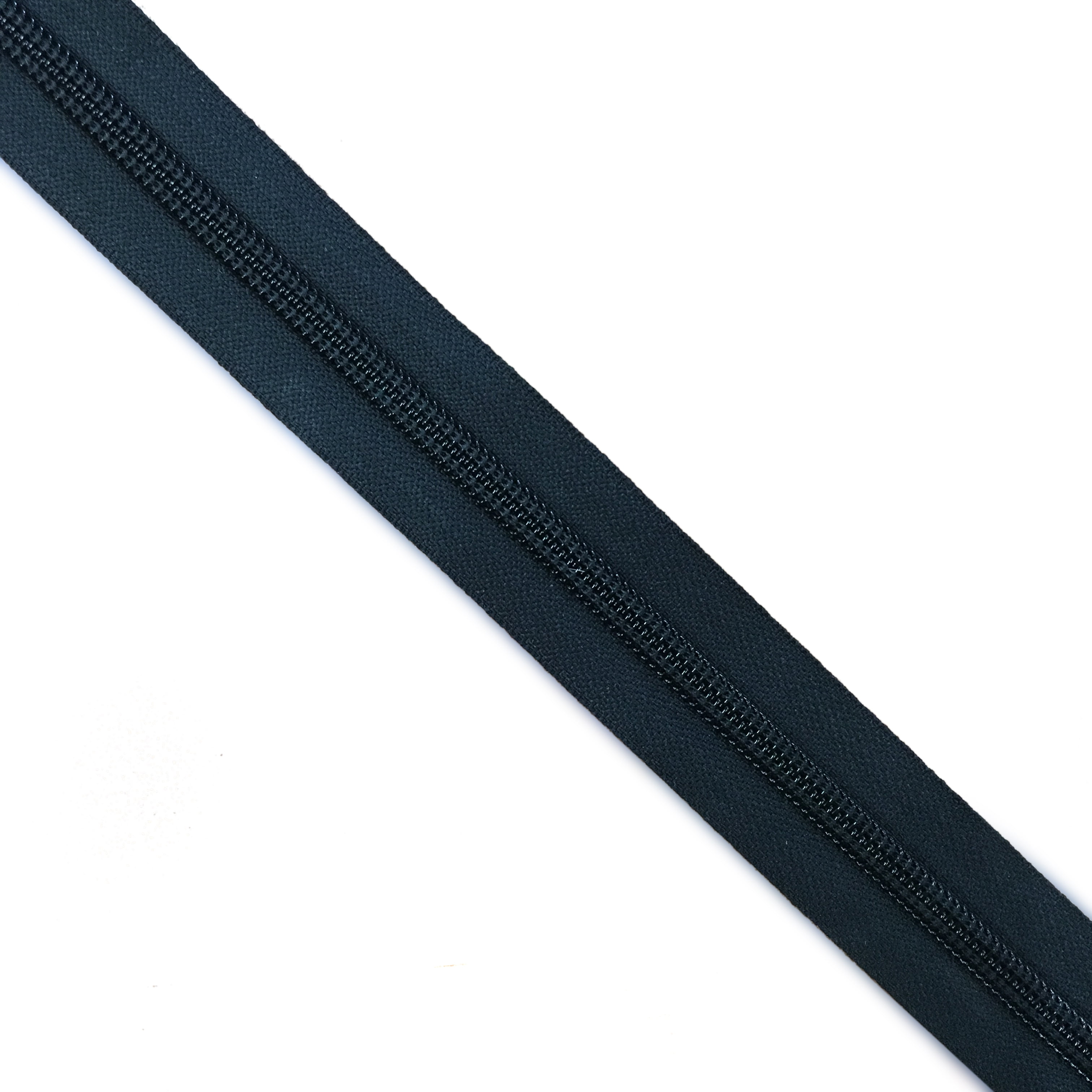 Goyunwell #5 Black Zipper Tape by the Yard 5 Yards Nylon Coil Long Tape  Roll 10Pcs Gunmetal Zipper Pulls 