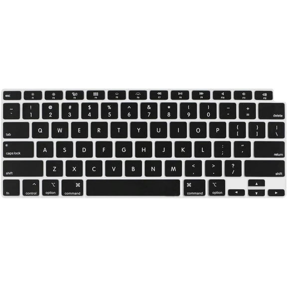GadgetCom Keyboard Cover Compatible with MacBook Air 13 inch 2022 2021 2020 Release A2337 M1 A2179 Retina Display with Touch ID Backlit Magic Keyboard, Waterproof Protective Silicone Skin US Layout