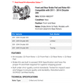 thumbnail image 2 of Front and Rear Brake Pad and Rotor Kit - Compatible with 2011 - 2014 Chrysler 200 2012 2013, 2 of 2