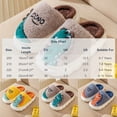thumbnail image 2 of SAWOBUUN Kids Dinosaur House Slippers for Boys Girls Cute Cartoon Plush Fuzzy Warm Cozy Closed Toe Non-Slip Thick Sole Indoor Bedroom Shoes Toddler Little Kid, 2 of 6