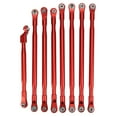 thumbnail image 1 of Zaqw RC Rod Link Linkage Set,RC Rod Link Linkage Set Pull Rod with Sway Bar Aluminum for Axial SCX6 JLU 1/6 RC Car Vehicle,RC Metal Rod Link, 1 of 8